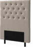 Delux Pikerad XL - Sänggavel, 90-210 cm - Beige