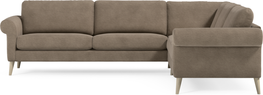 Bridge - Hörnsoffa, 3+2-sits - Brun