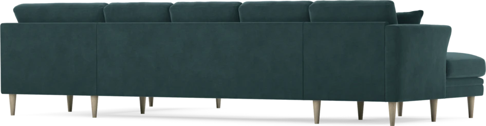 Eden - 3-sits soffa med schäslong vänster och divan höger - Blå