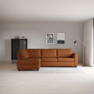 Friday - 2,5-sits soffa med divan vänster - Orange