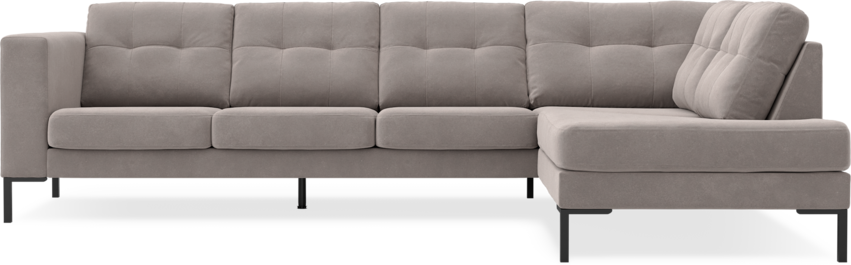Rio - 3-sits soffa med divan höger - Grå