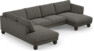 Madison Lux - 2-sits soffa med divan vänster och schäslong höger - Grå