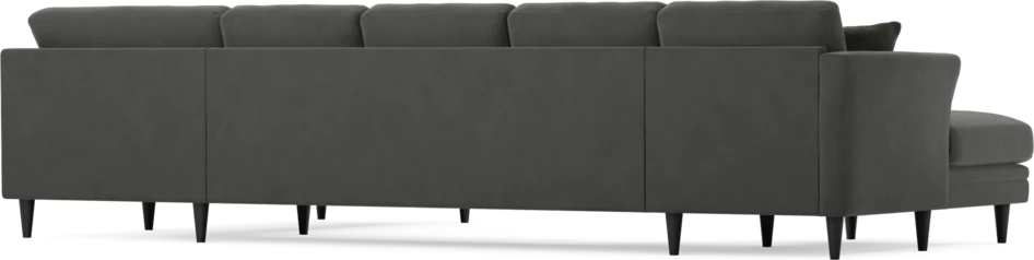 Eden - 3-sits soffa med schäslong vänster och divan höger - Grå