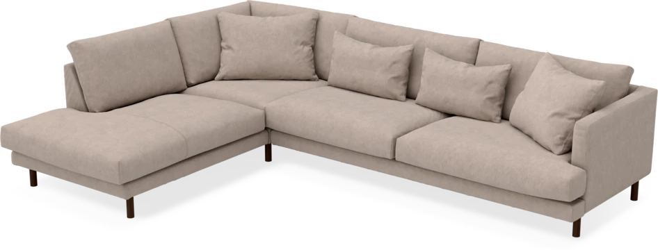 Harper - 3-sits soffa med divan vänster - Beige