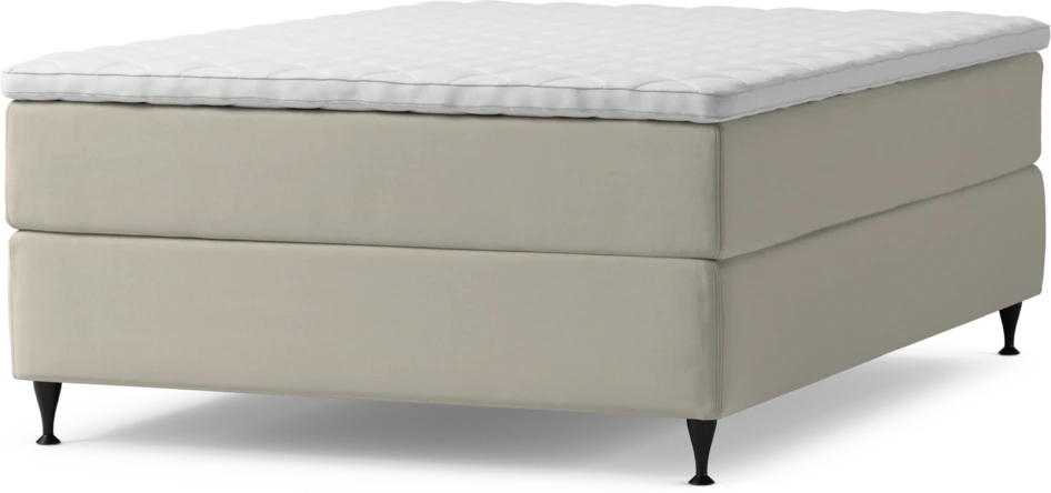 Delux Exclusive - Kontinentalsäng, enkelsäng 140 cm med bäddmadrass och sängben