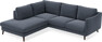 Madison - 2-sits soffa med divan vänster - Blå