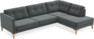 Rio - 3-sits soffa med divan höger - Grå