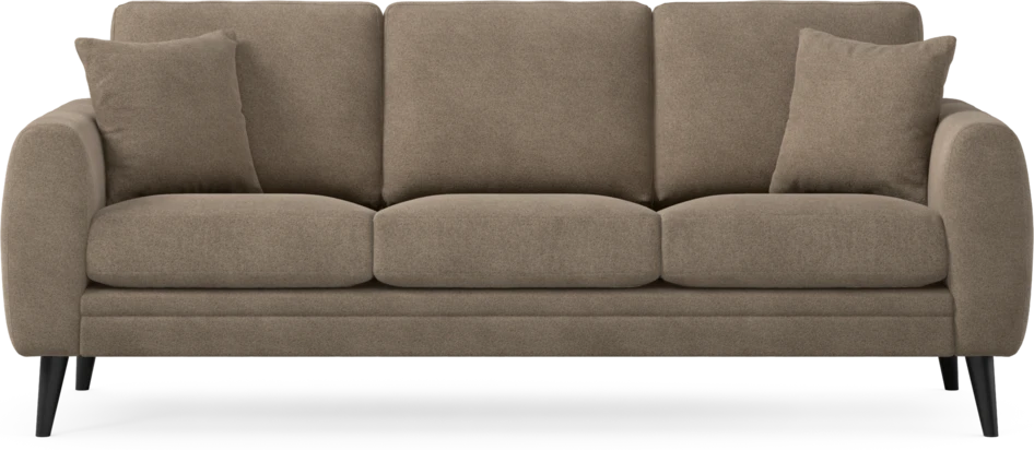 Eden - 3-sits soffa - Brun