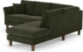 Eden - 2-sits soffa med divan - Grön