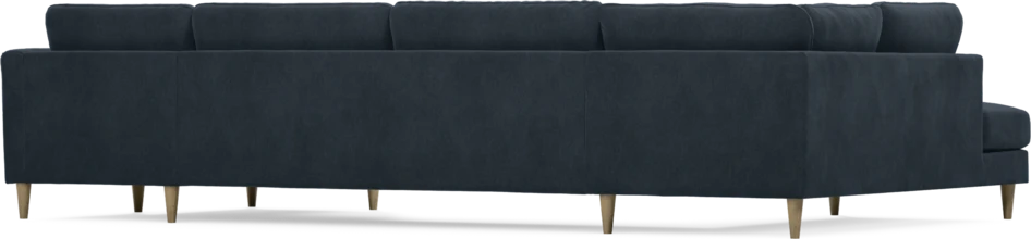 Bridge - 3-sits soffa med divan vänster och schäslong höger - Blå