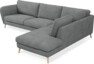 Madison Lux - 3-sits soffa med divan höger - Vit