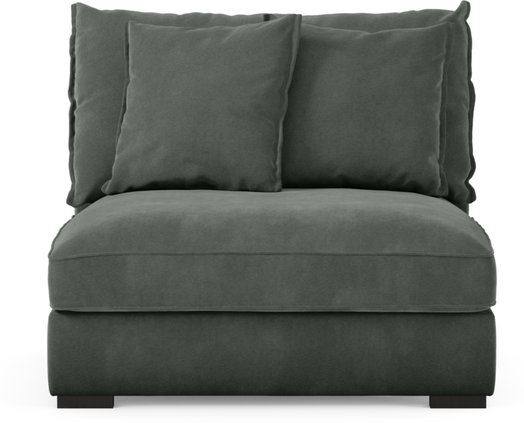 Rossi - 1,5-sits utan armstöd - Grå