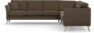 Eden - Hörnsoffa 3+3 - Brun