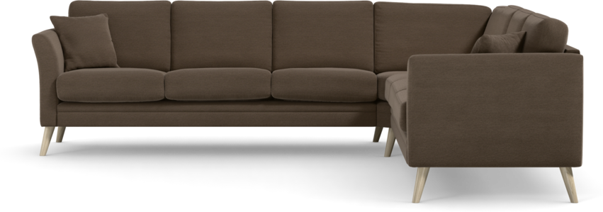 Eden - Hörnsoffa 3+3 - Brun