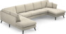 Eden - 3-sits soffa med divan vänster och schäslong höger - Beige