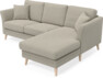 Eden - 2-sits soffa med schäslong - Brun