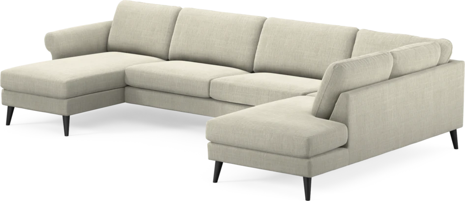 Bridge - 3-sits soffa med schäslong vänster och divan höger - Beige