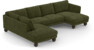 Madison Lux - 2-sits soffa med divan vänster och schäslong höger - Grön