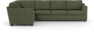 Friday - Hörnsoffa, 2+3-sits - Grön