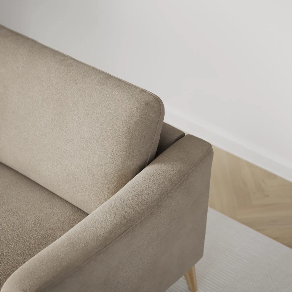 Bridge - 3-sits soffa med schäslong vänster och divan höger - Beige