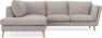 Madison - 2-sits soffa med divan vänster - Beige