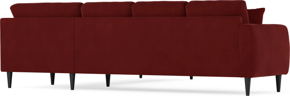 Eden - Hörnsoffa, 3+3-sits - Röd