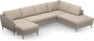County - 3-sits soffa med schäslong vänster och divan höger - Beige
