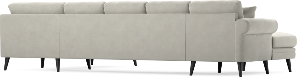 Eden - 3-sits soffa med schäslong vänster och divan höger - Grå