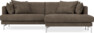 Harper - 4-sits med schäslong XL höger - Brun