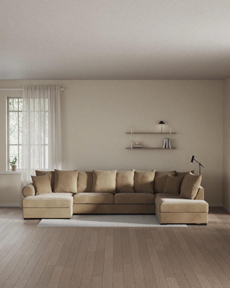 Town - 3-sits soffa med divan höger och schäslong vänster - inspiration