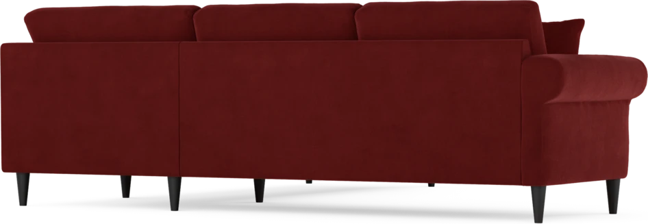 Eden - Hörnsoffa, 2,5+2,5-sits - Röd