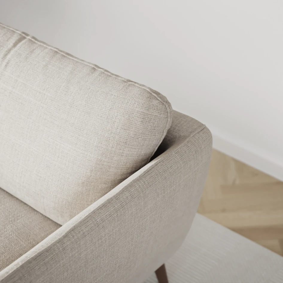 Madison Lux - Hörnsoffa med schäslong höger - Beige