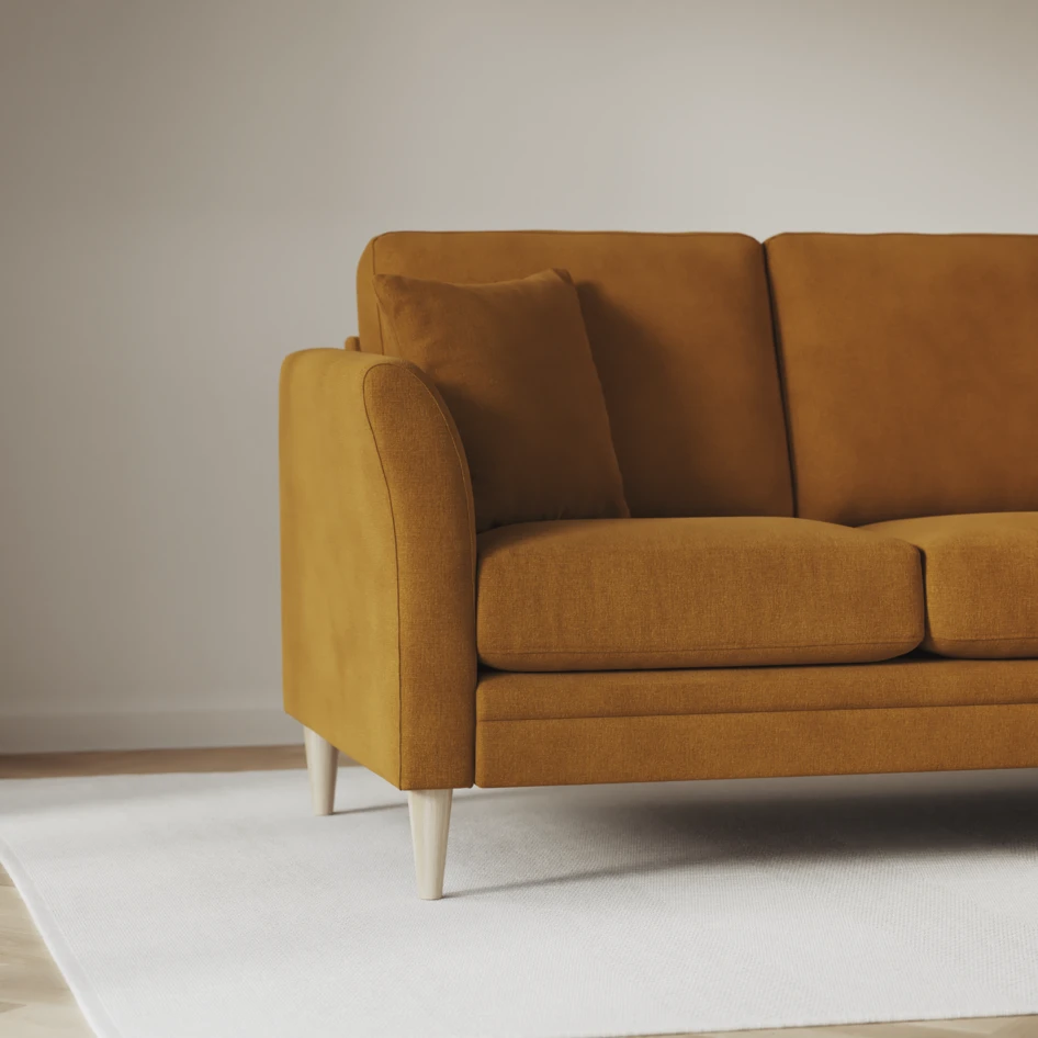 Eden - 2,5-sits soffa - Gul