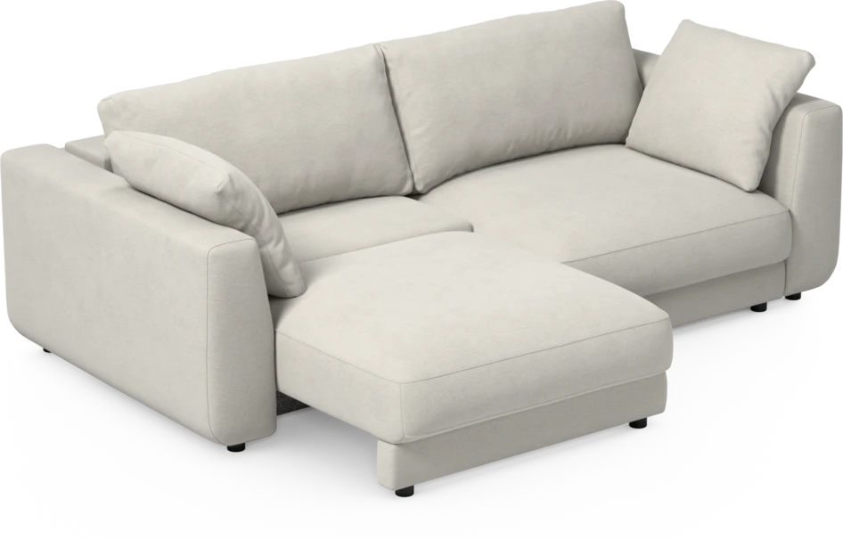 Amie - Bäddsoffa 3-sits - Vit
