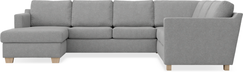 Friday - Hörnsoffa, 3+2-sits med schäslong vänster - Grå