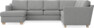 Friday - Hörnsoffa, 3+2-sits med schäslong vänster - Grå
