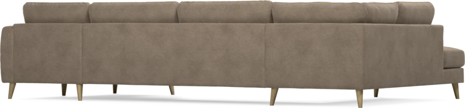 Bridge - 3-sits soffa med divan vänster och schäslong höger - Brun