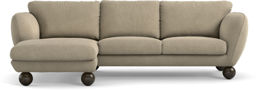 Madison Lux - 2-sits soffa med schäslong vänster - Beige