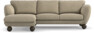 Madison Lux - 2-sits soffa med schäslong vänster - Beige
