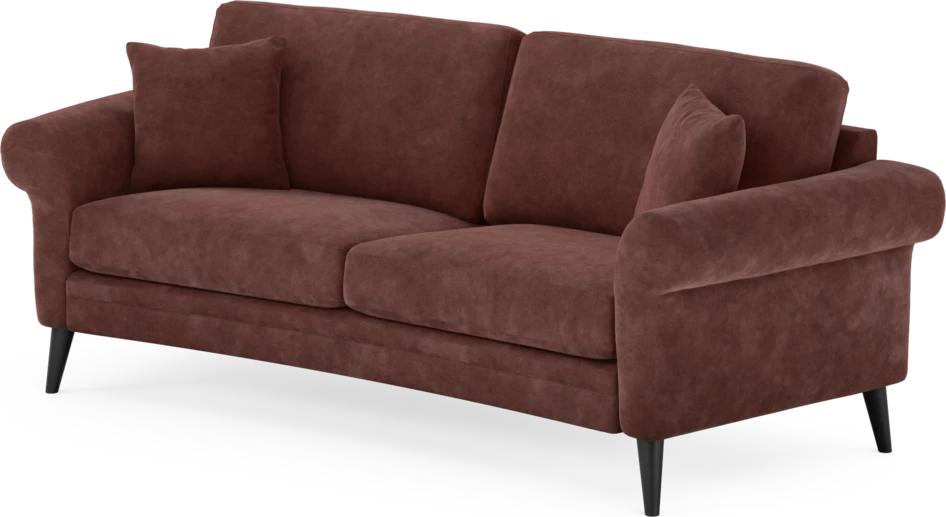 Eden - 2,5-sits soffa svängd - Röd