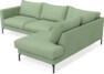 Impression Delux - 3-sits soffa med divan höger - Grön