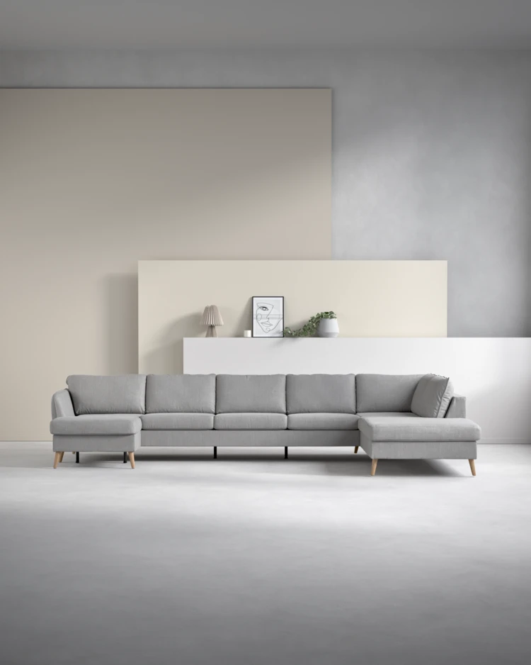 County - 4-sits soffa med schäslong vänster och divan höger - inspiration