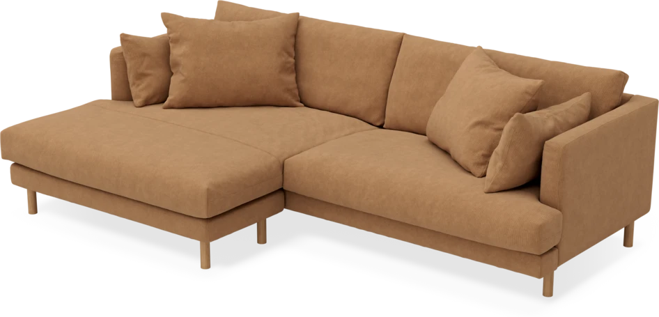 Harper - 4-sits med schäslong XL vänster - Gul