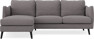 Madison Lux - 2-sits soffa med schäslong vänster - Grå