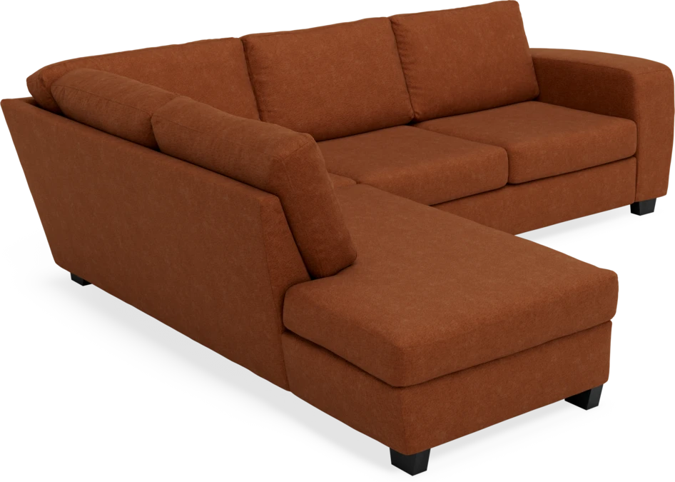 Friday - 2,5-sits soffa med divan vänster - Orange