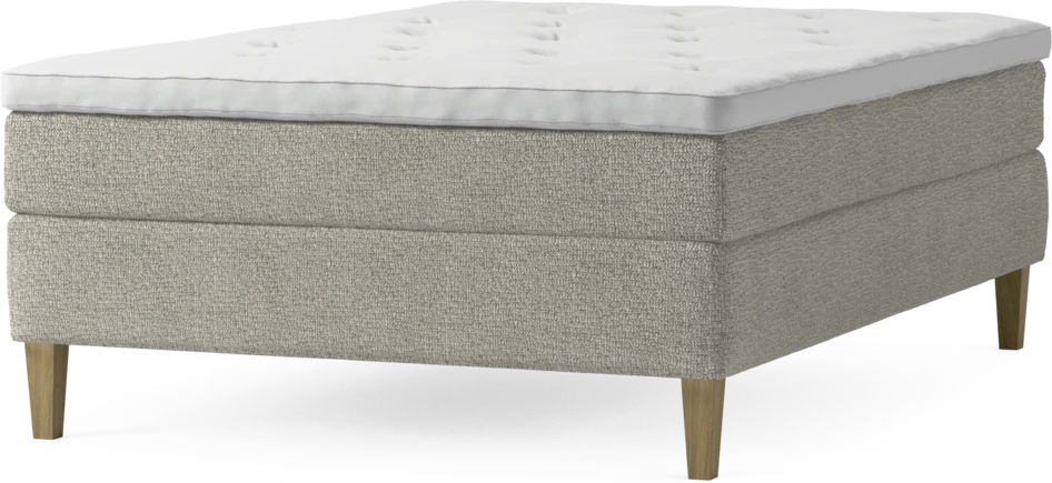 Delux Sense - Kontinentalsäng, enkelsäng 140 cm med bäddmadrass och sängben