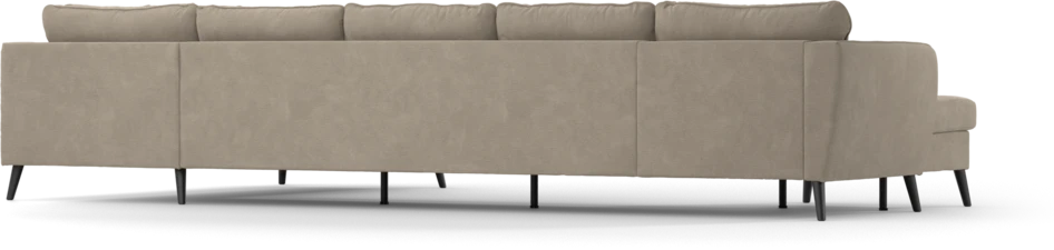 County - 4-sits soffa med schäslong vänster och divan höger - Beige