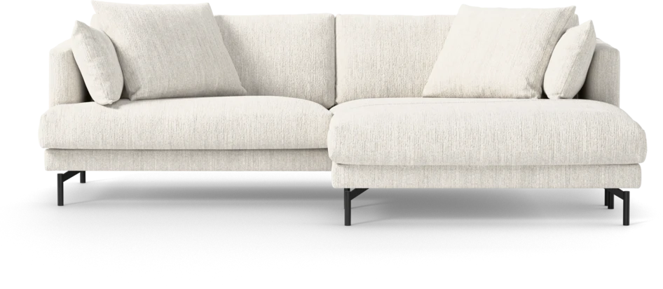 Harper - 4-sits med schäslong XL höger - Vit