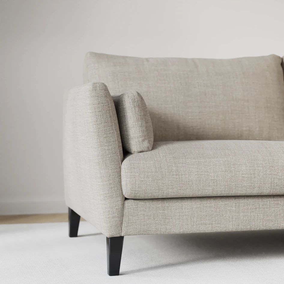 Winston - 3-sits soffa med divan vänster - Beige