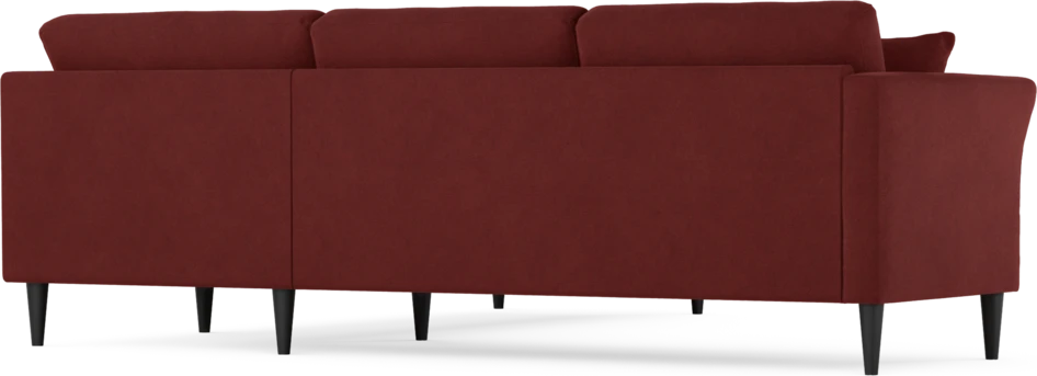 Eden - Hörnsoffa, 2,5+2,5-sits - Röd